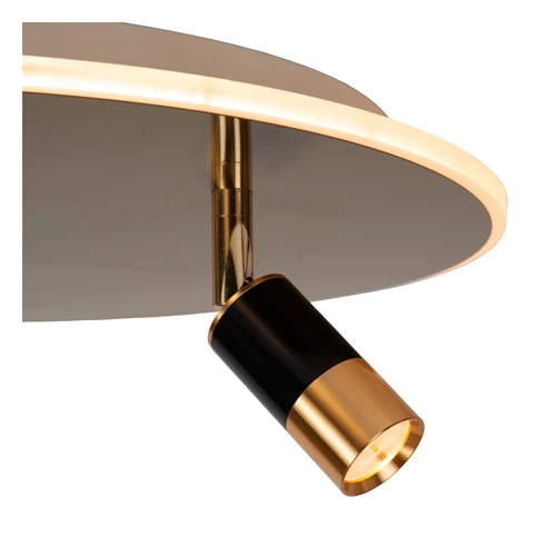 Lucide JUBEL - Flush ceiling light - Ø 48 cm - LED - CCT - 2500K/3000K - Matt Gold / Brass - detail 2